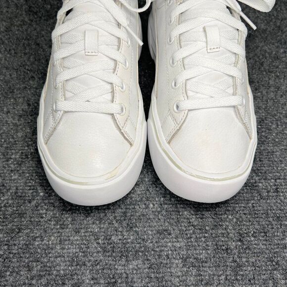 Puma Kaia Platform Shoes Women's 8 White Leather Lace Up Athletic Retro Sneakers - Picture 4 of 12